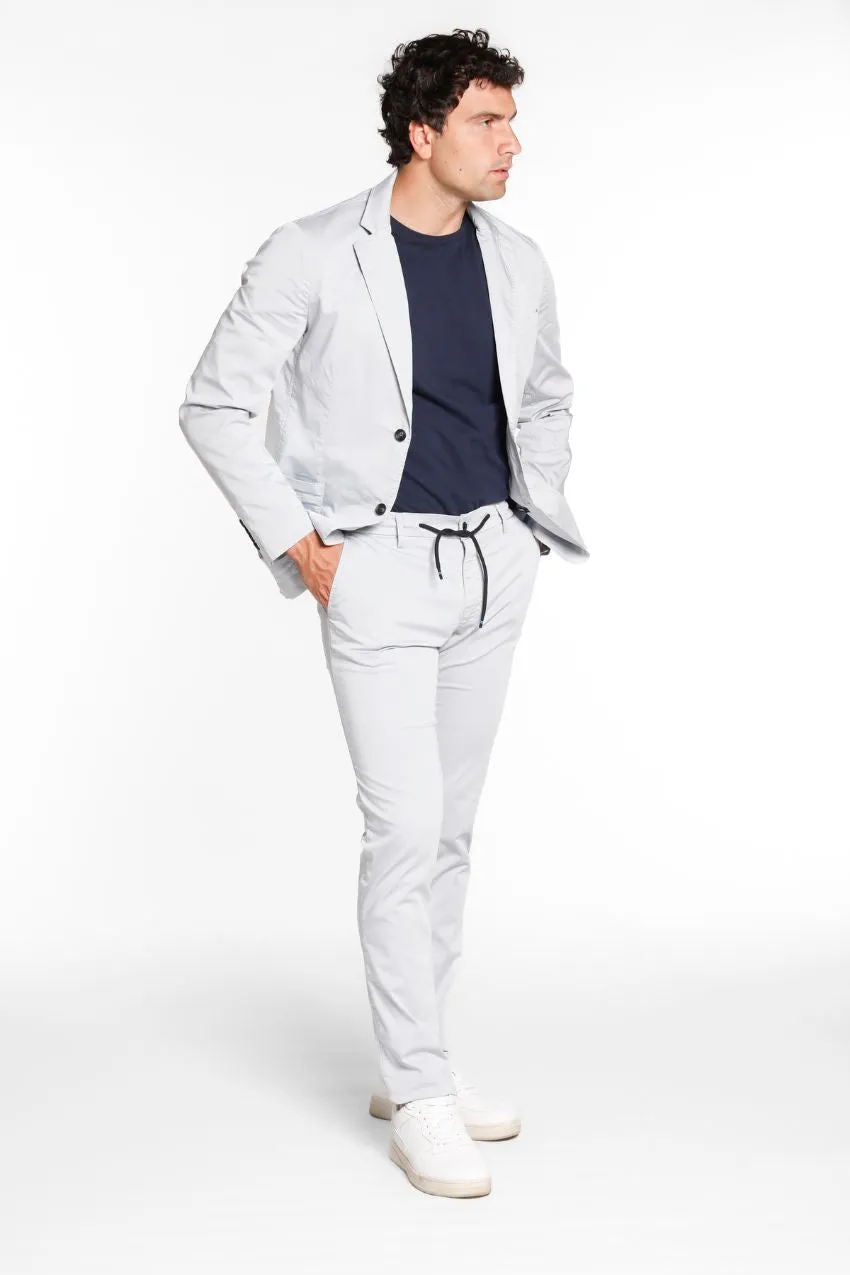 Milano Jogger Travel men's chino jogger in tecno travel stretch satin extra slim sold by Mason's product image thumbnail 2