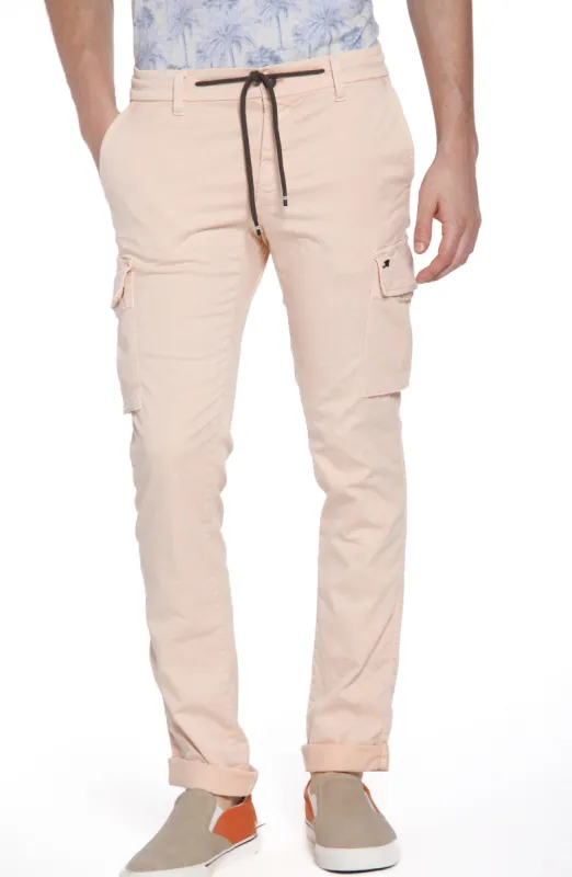 Chile Jogger man cargo pants in cotton and tencel extra slim sold by Mason's