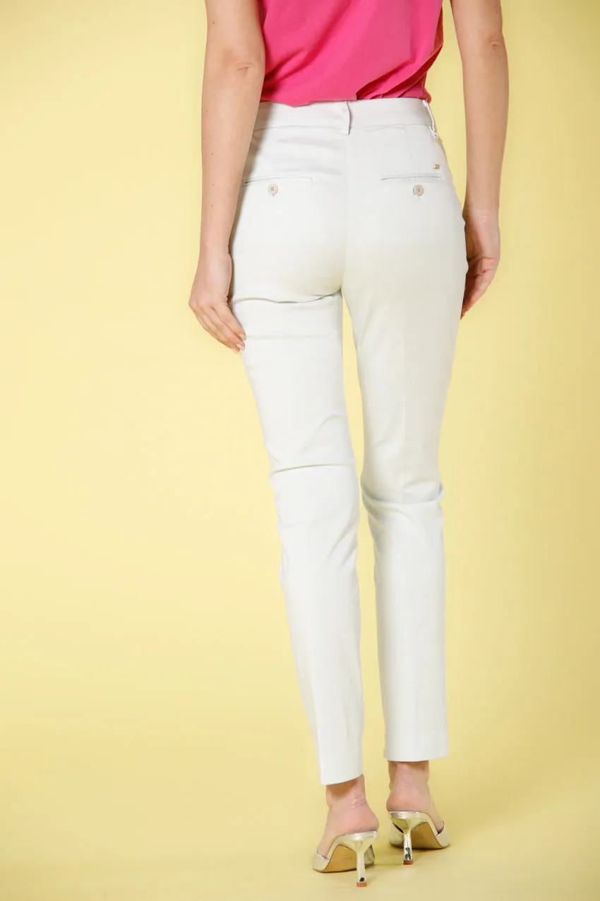 New York Slim women's chino pants in stretch satin slim sold by Mason's product image thumbnail 5