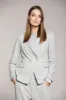 Caroline woman double breasted jersey blazer with chevron pattern sold by Mason's