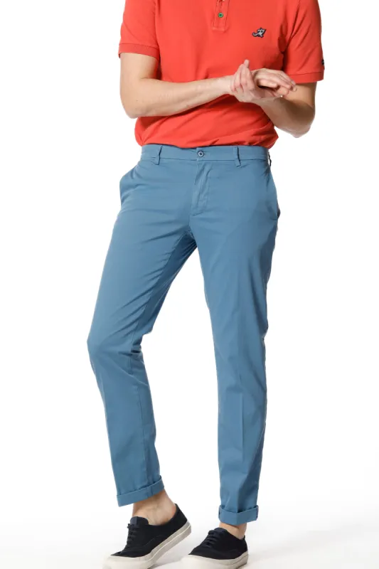 New York man chino pants in stretch satin regular ① sold by Mason's