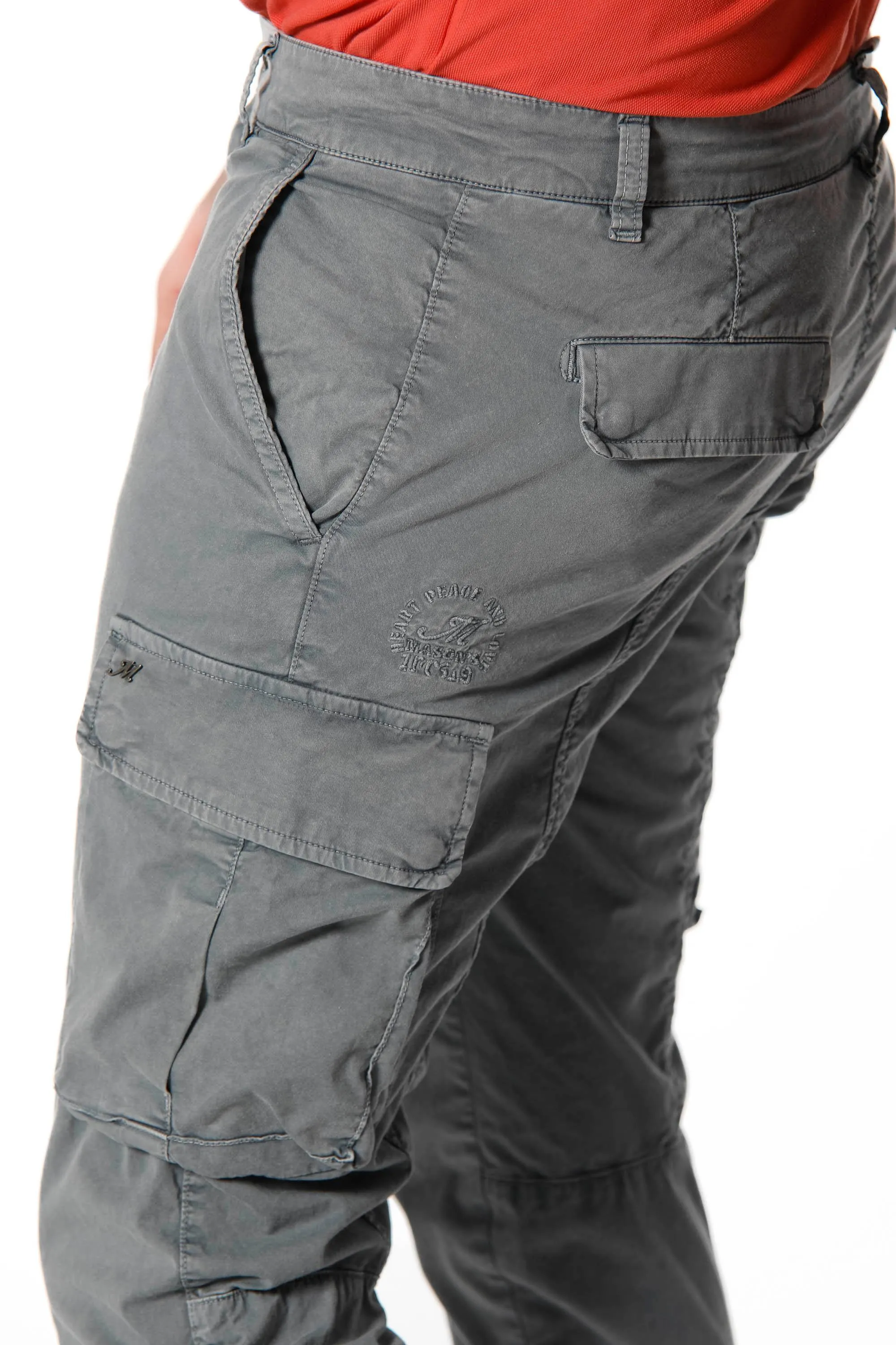 Chile man cargo pants in stretch cotton icon washing extra slim sold by Mason's product image thumbnail 4