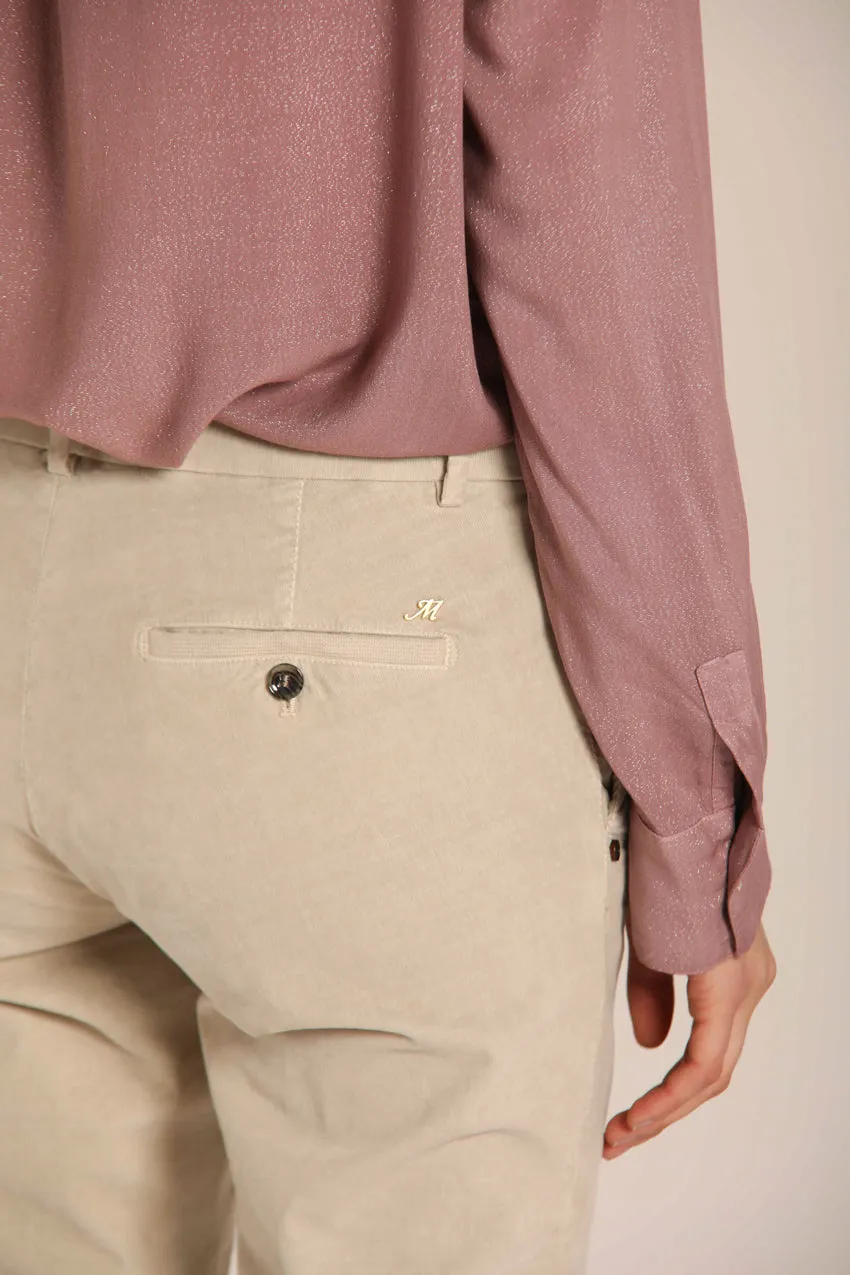 Jaqueline Archive women's chino pants in velvet 1000-striped curvy fit sold by Mason's product image thumbnail 3