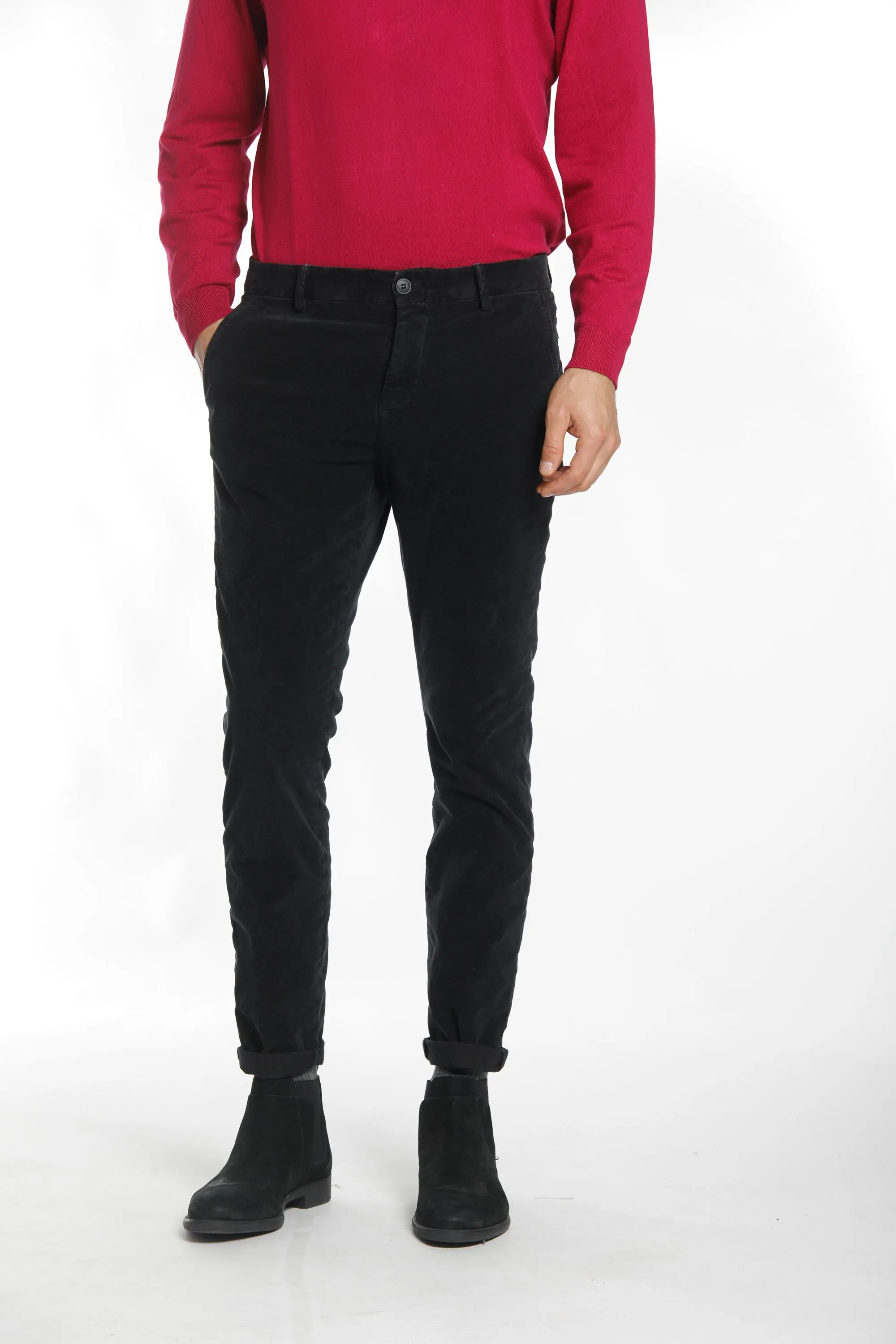 Osaka Style Essential man smooth velvet chino pant carrot fit sold by Mason's