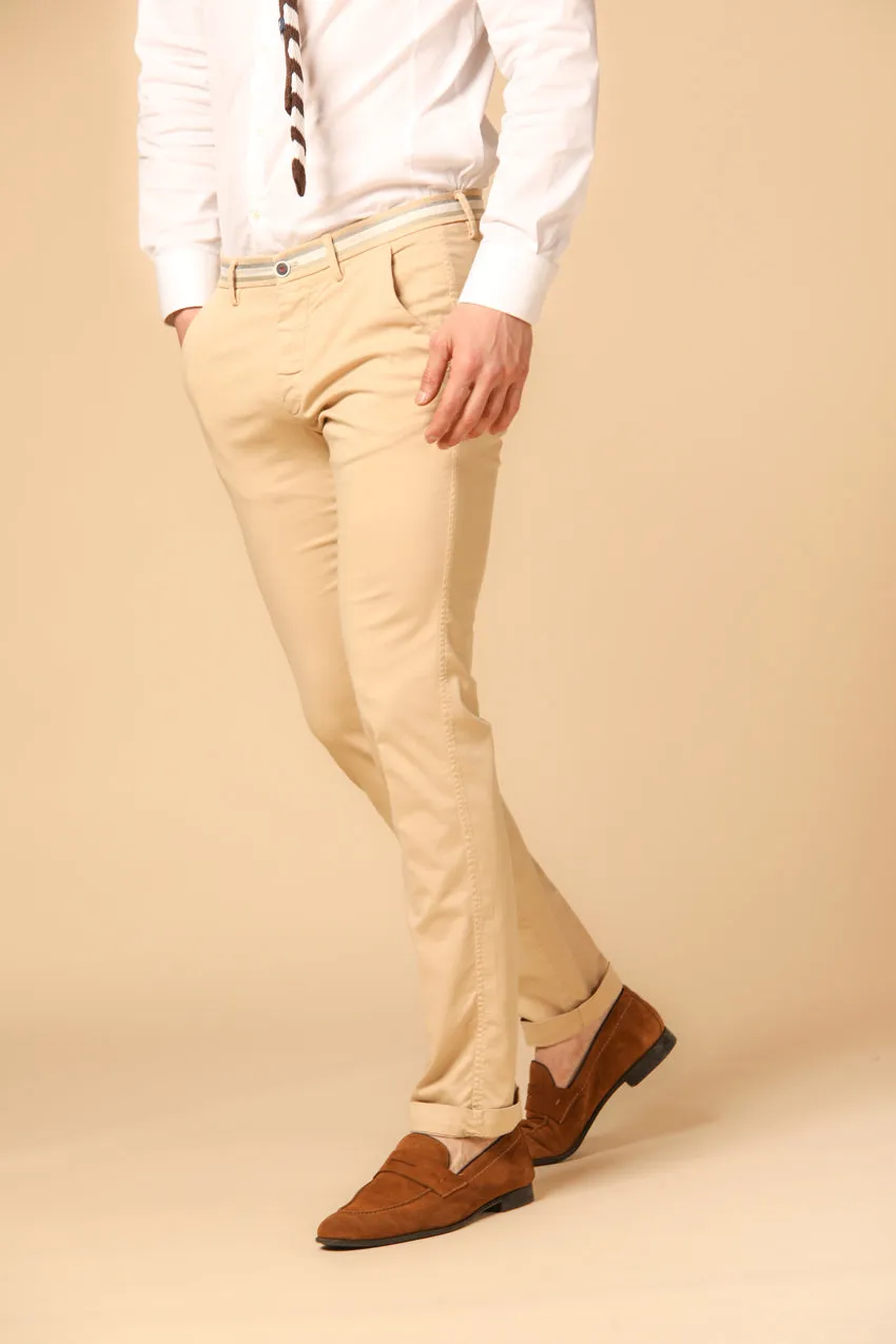 Torino Summer men's chino pants in cotton and tencel with ribbons slim sold by Mason's product image thumbnail 3