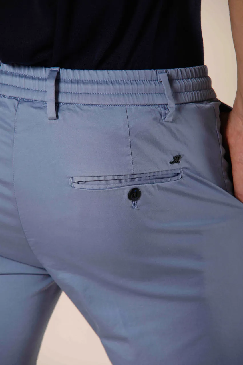 Milano Jogger Travel men's chino jogger in tecno travel stretch satin extra slim sold by Mason's product image thumbnail 3