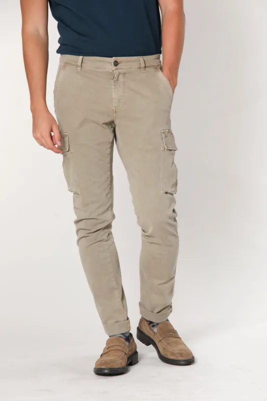 Chile man cargo pant in gabardine extra slim sold by Mason's