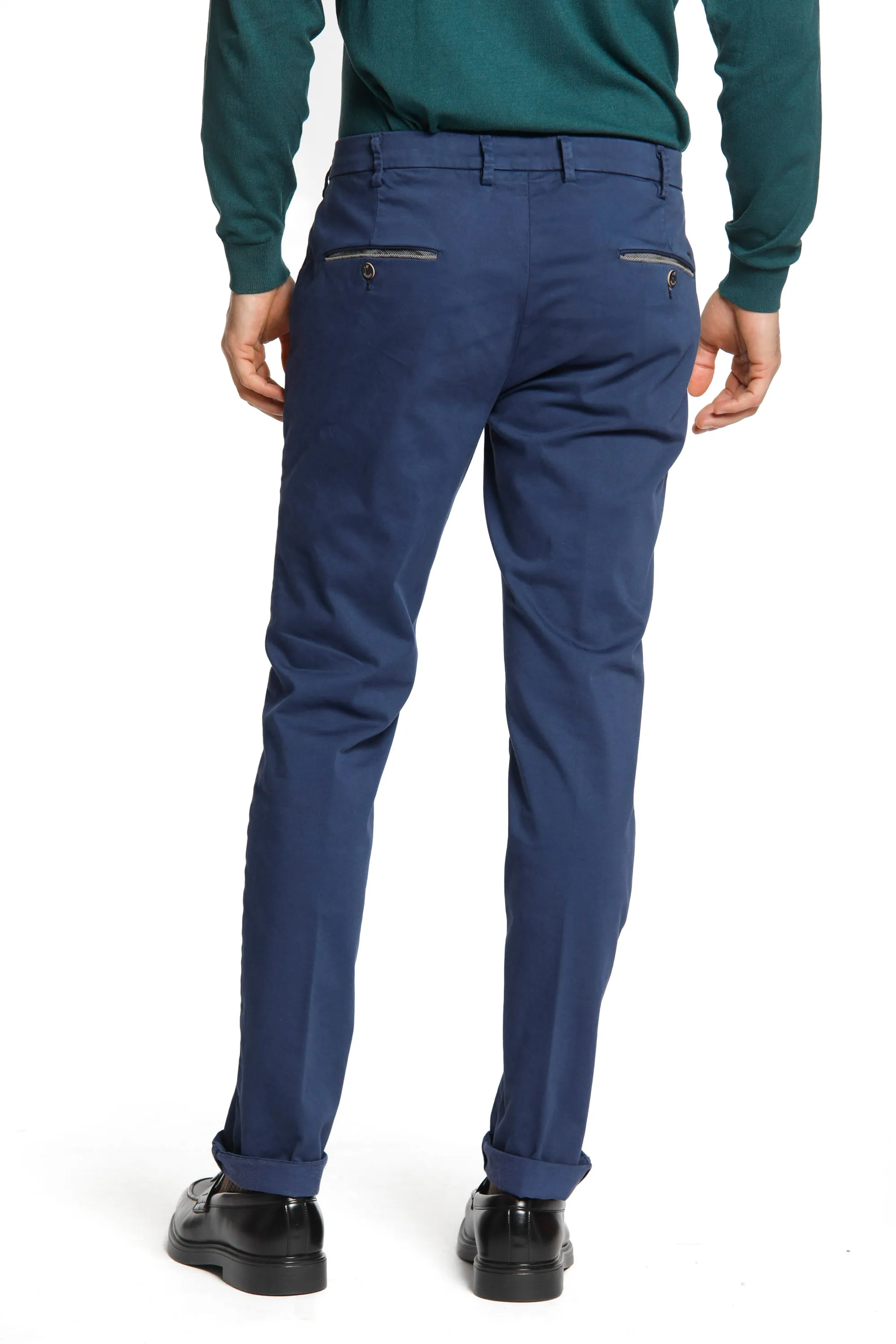 Torino Prestige man satin chino pants slim sold by Mason's product image thumbnail 3