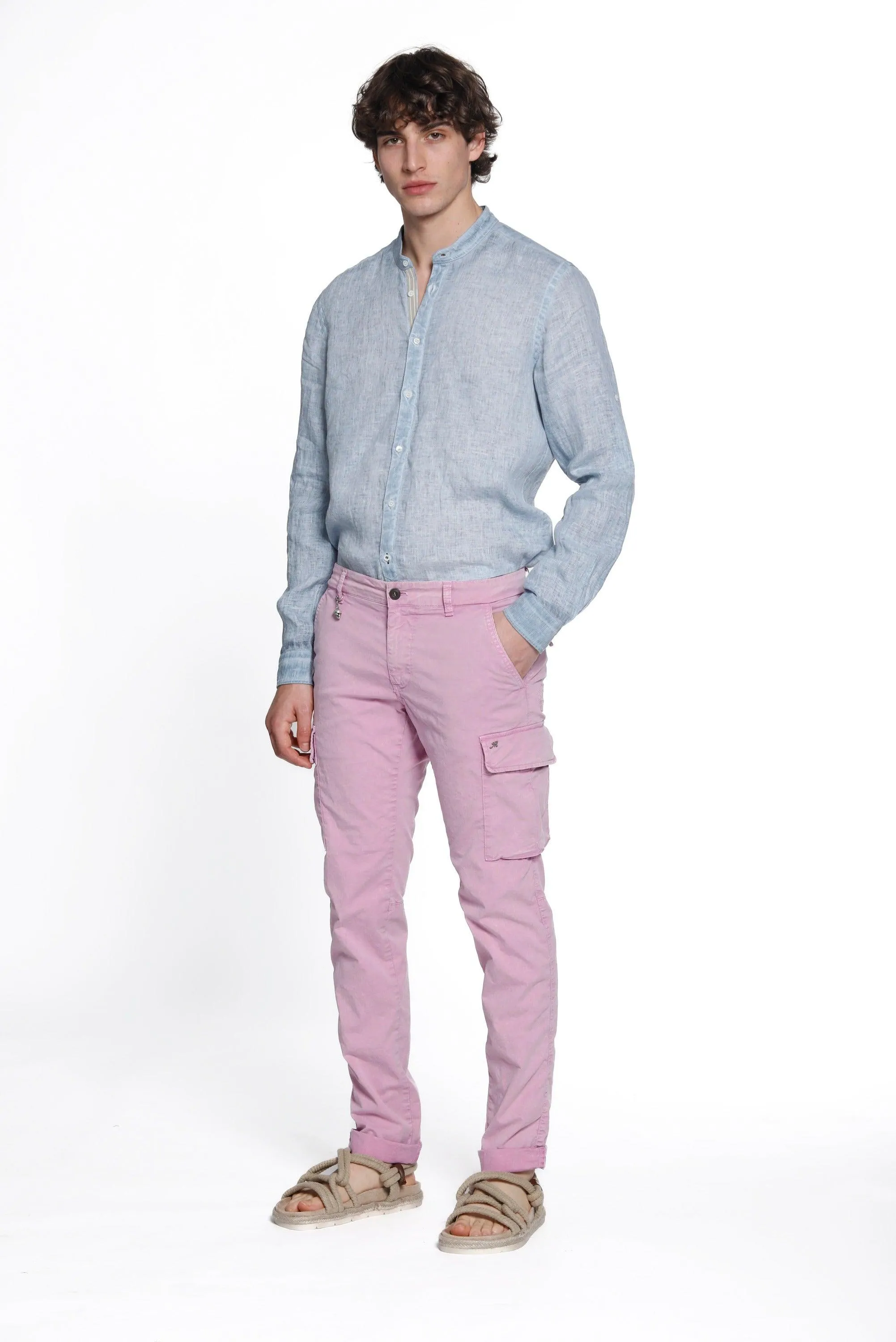 Chile man cargo pants in stretch cotton icon washing extra slim sold by Mason's product image thumbnail 2