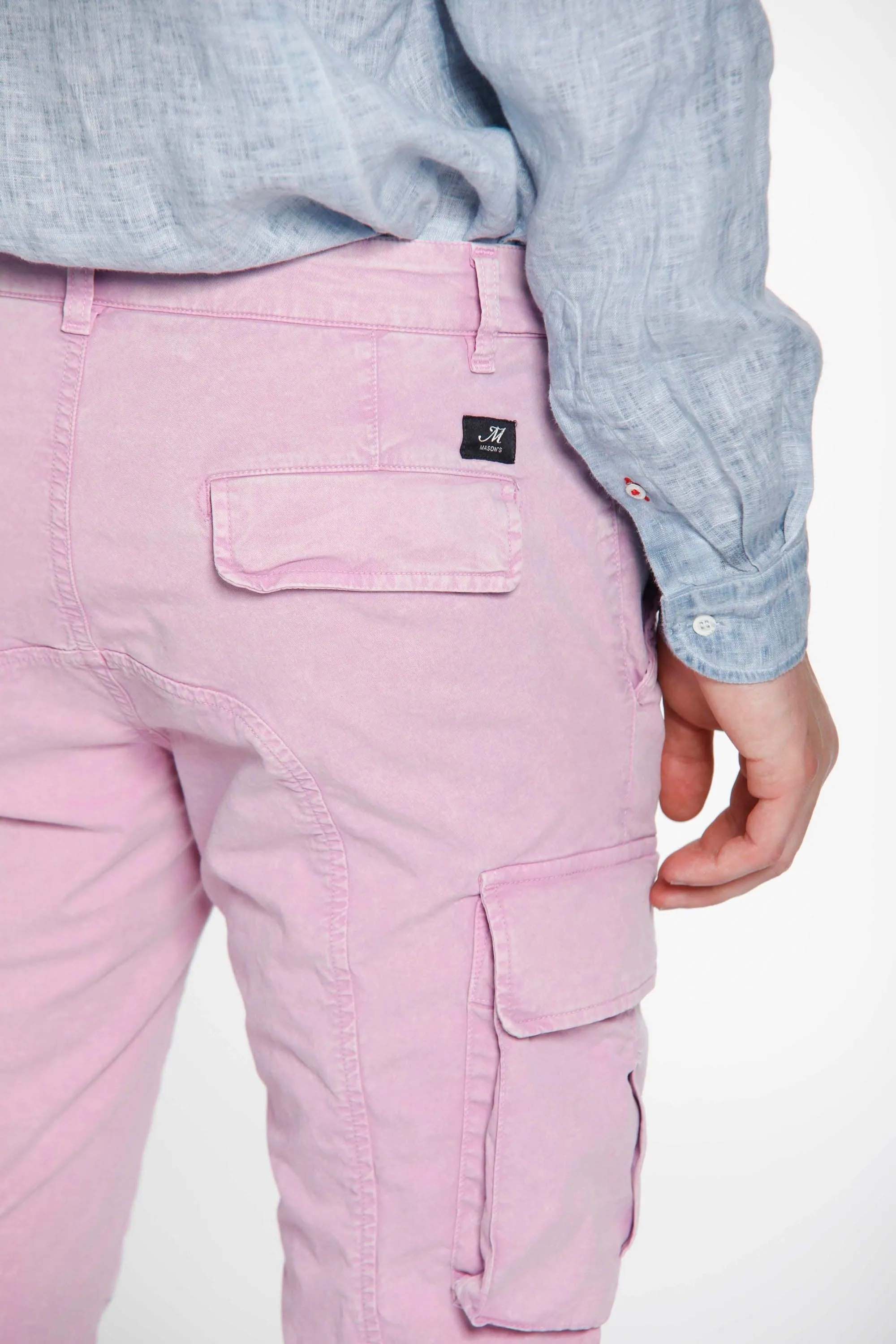 Chile man cargo pants in stretch cotton icon washing extra slim sold by Mason's product image thumbnail 4