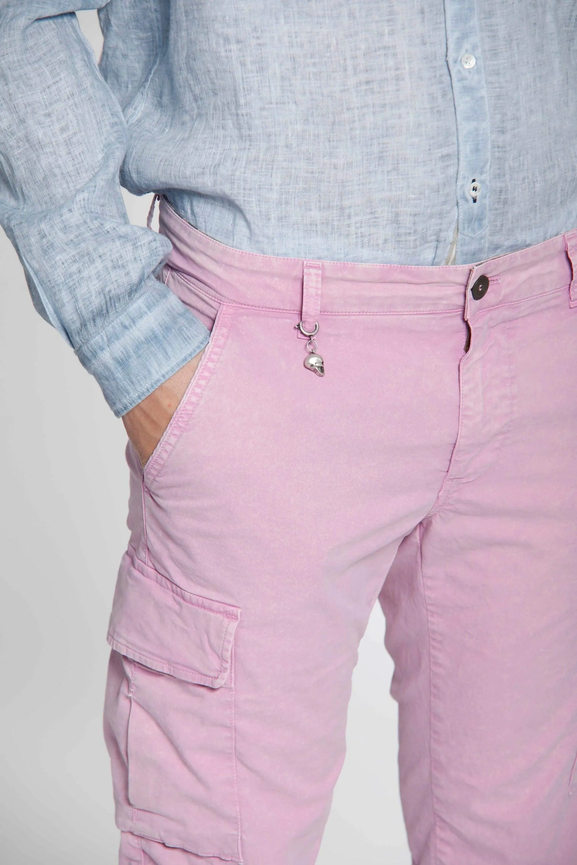 Chile man cargo pants in stretch cotton icon washing extra slim sold by Mason's product image thumbnail 3