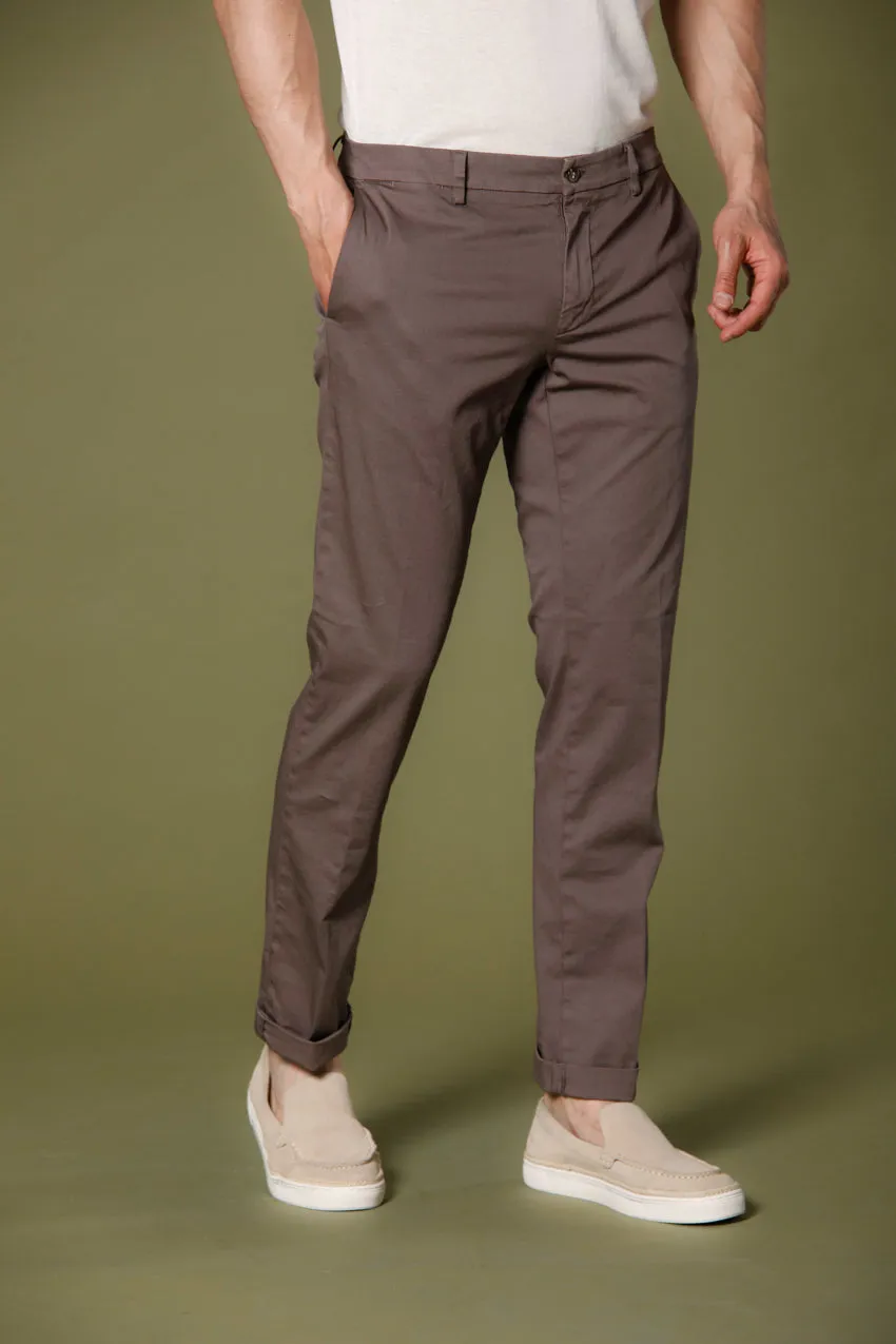 New York men's chino pants in stretch satin regular ① sold by Mason's