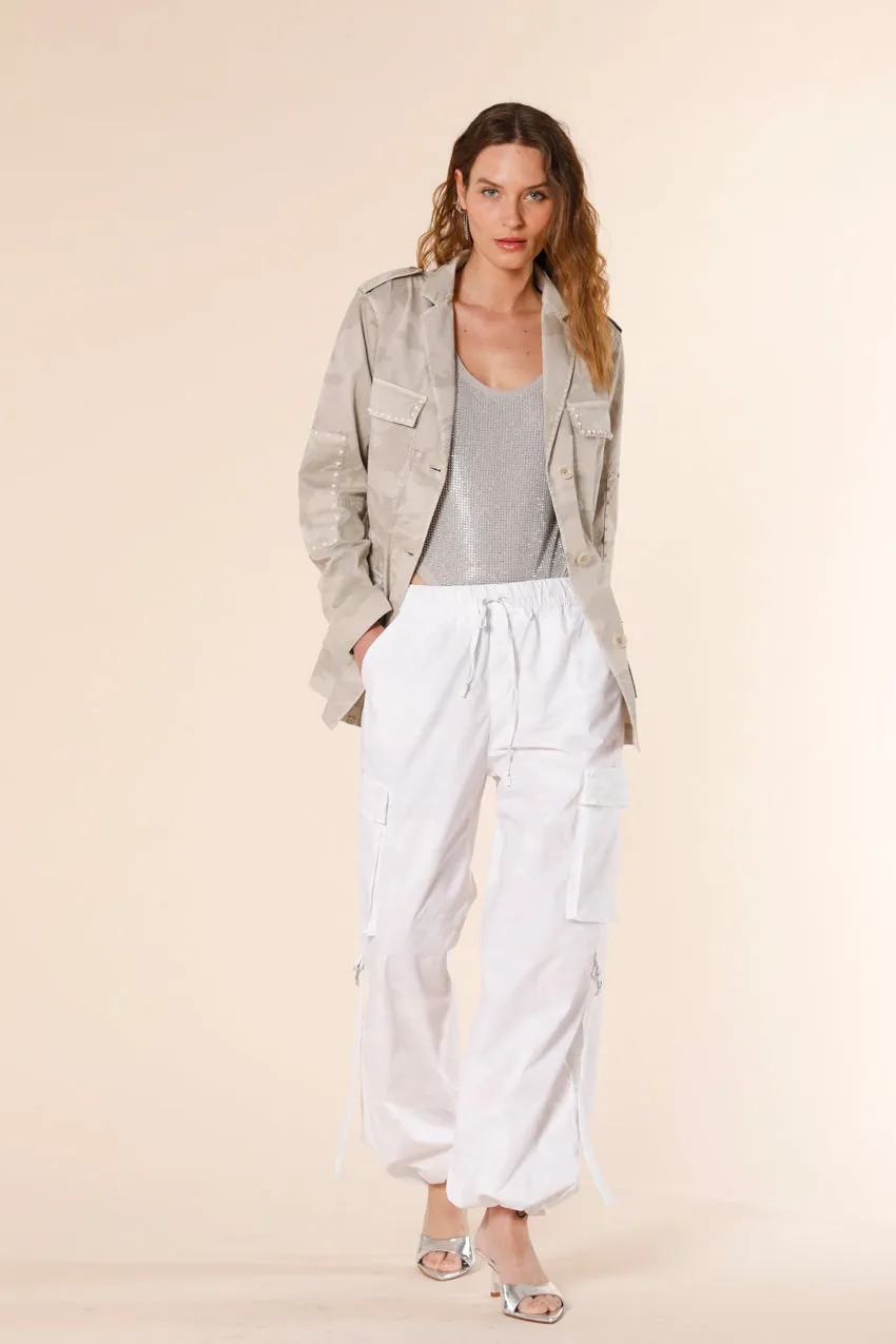 Francis women's cargo jogger pants in tencel with camouflage print relaxed sold by Mason's product image thumbnail 2