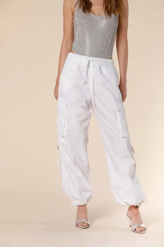 Francis women's cargo jogger pants in tencel with camouflage print relaxed sold by Mason's