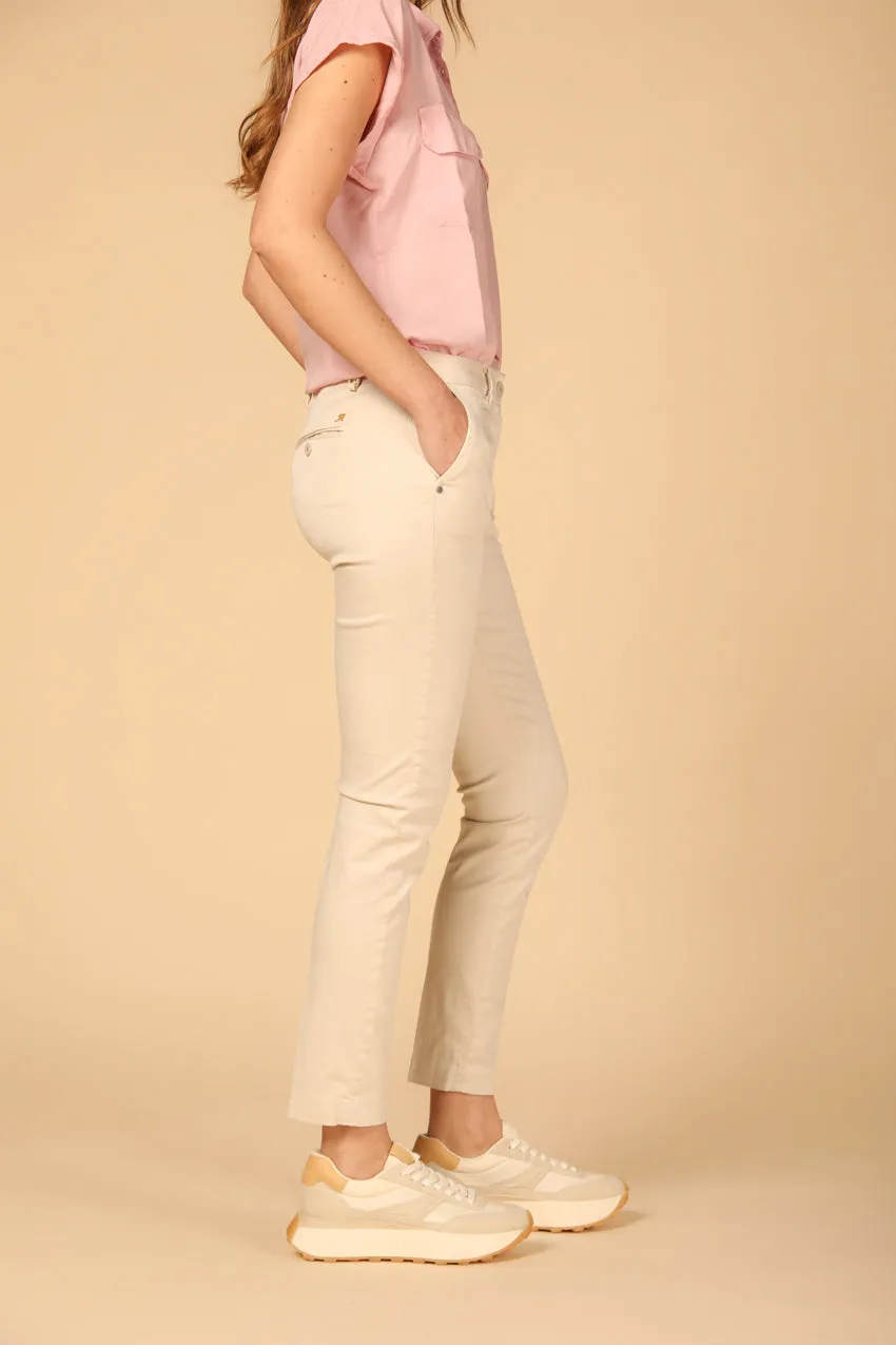 New York Slim women's chino pants in stretch satin slim ① sold by Mason's product image thumbnail 4