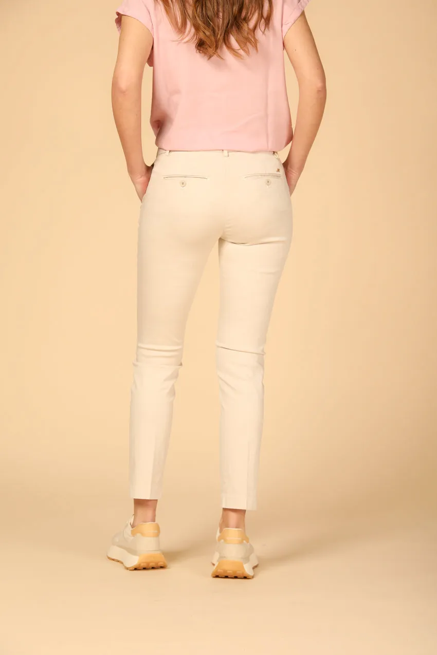 New York Slim women's chino pants in stretch satin slim ① sold by Mason's product image thumbnail 5