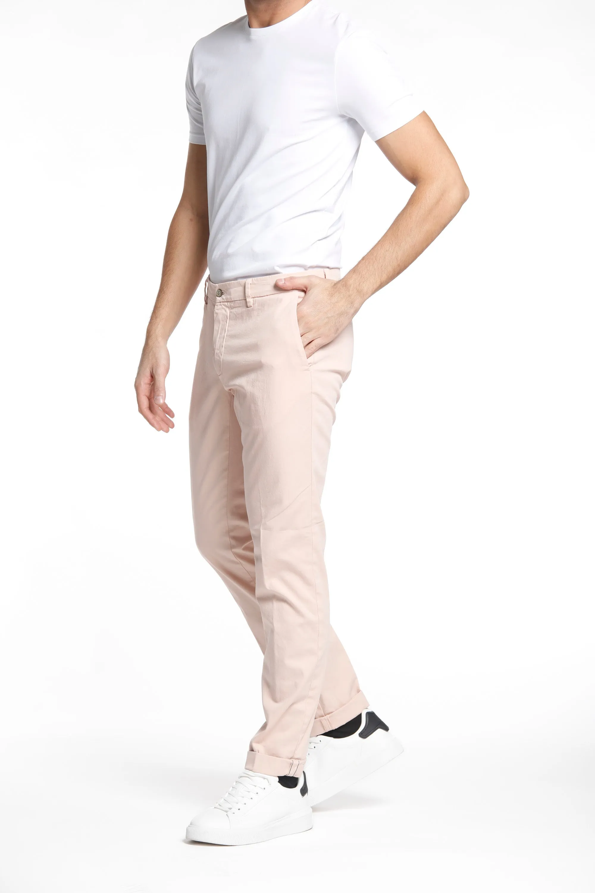 New York man chino pants in stretch satin regular ① sold by Mason's product image thumbnail 2