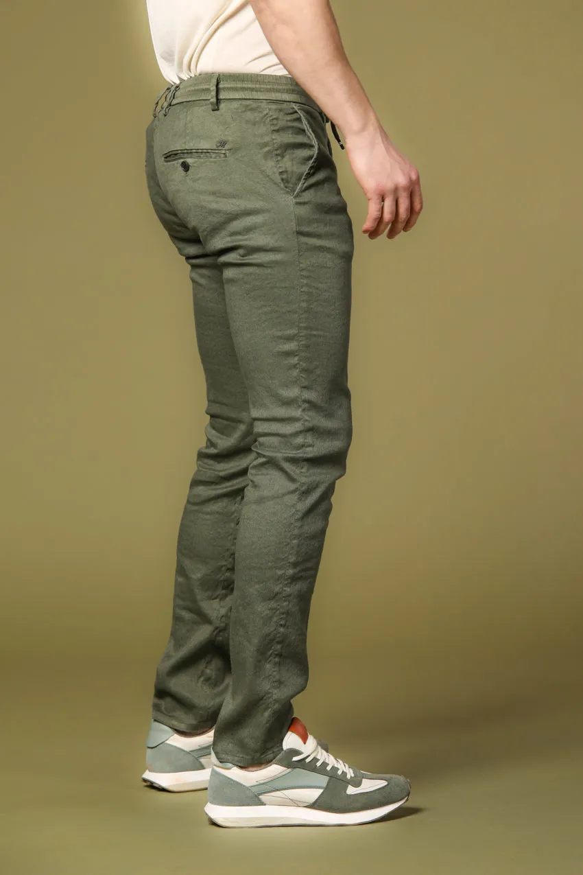 Milano Jogger men's chino jogger in cotton and linen extra slim sold by Mason's product image thumbnail 2