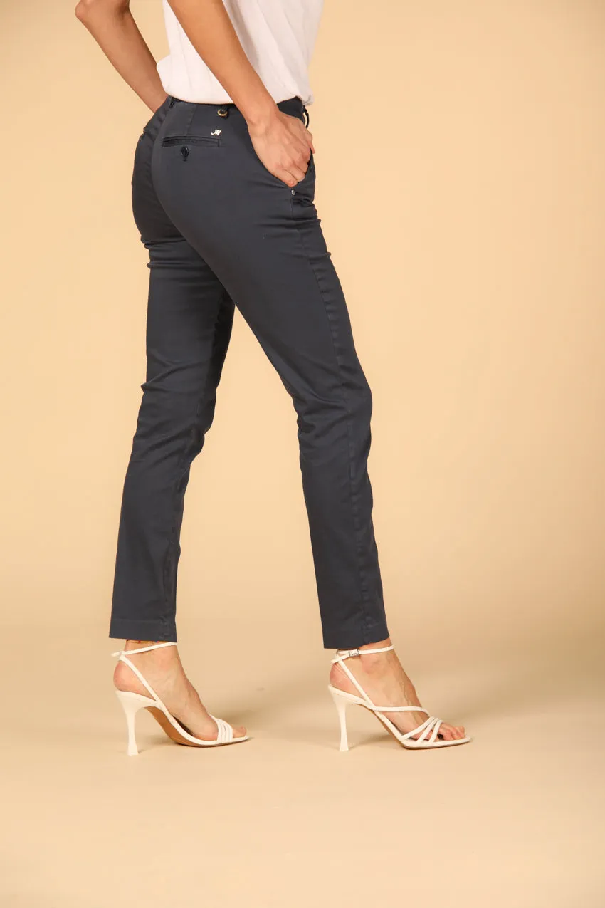 New York Slim women's chino pants in stretch satin slim ① sold by Mason's product image thumbnail 2