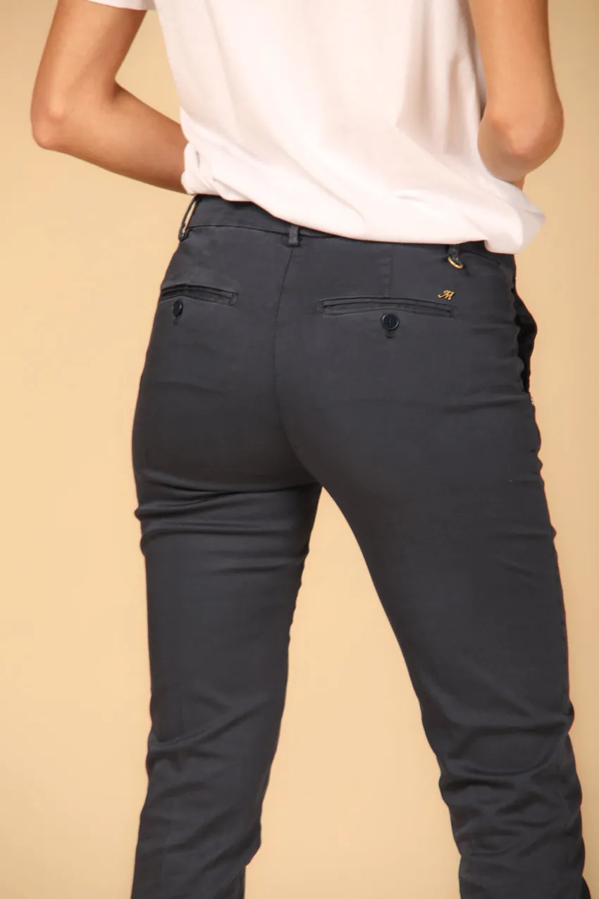 New York Slim women's chino pants in stretch satin slim ① sold by Mason's product image thumbnail 3