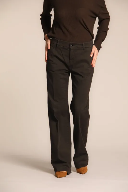 New York Straight women's chino pants in gabardine straight fit  sold by Mason's