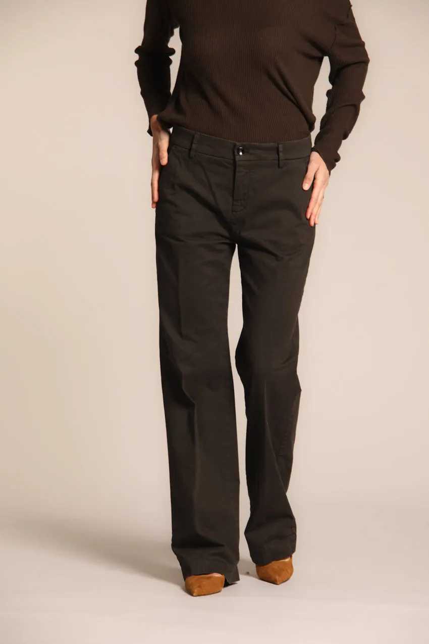 New York Straight women's chino pants in gabardine straight fit sold by Mason's