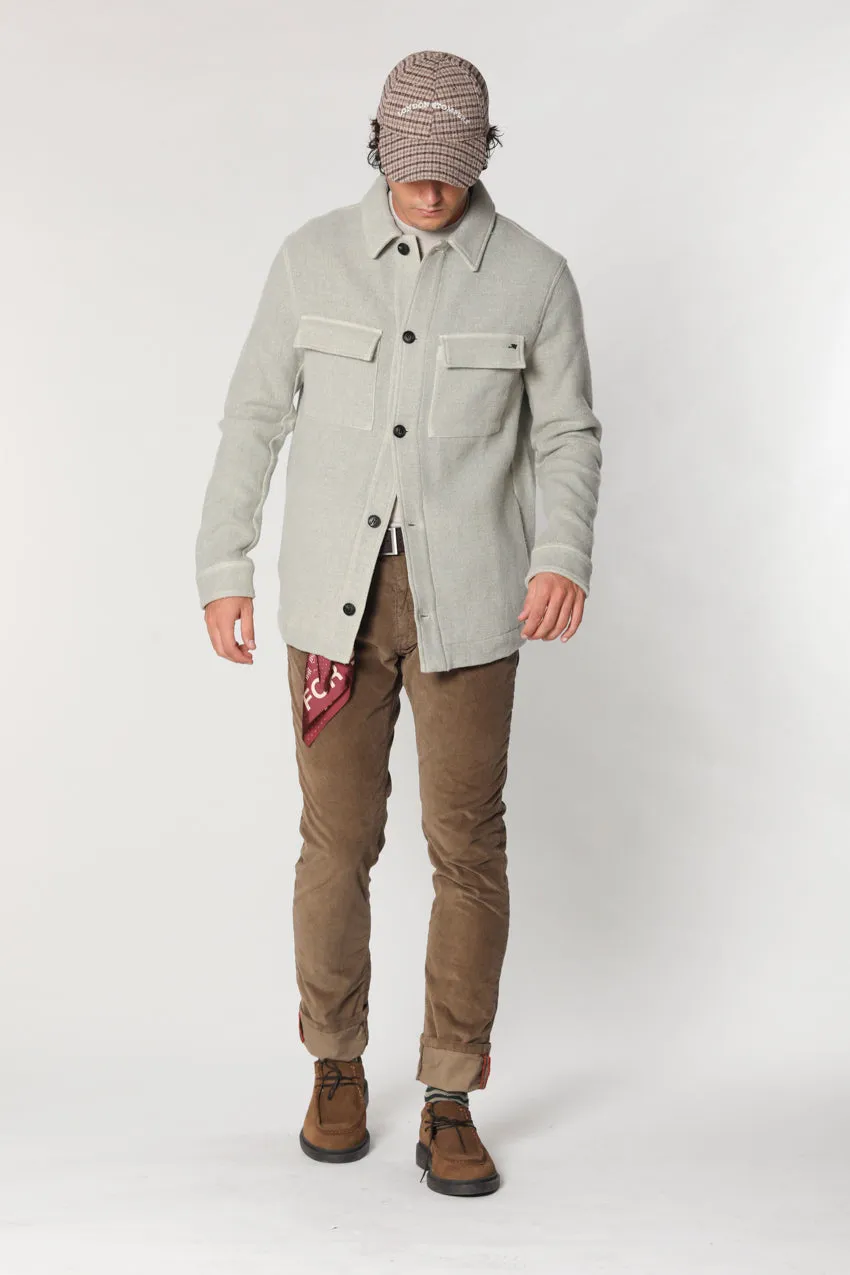 Steve man wool cloth overshirt with pockets sold by Mason's product image thumbnail 2