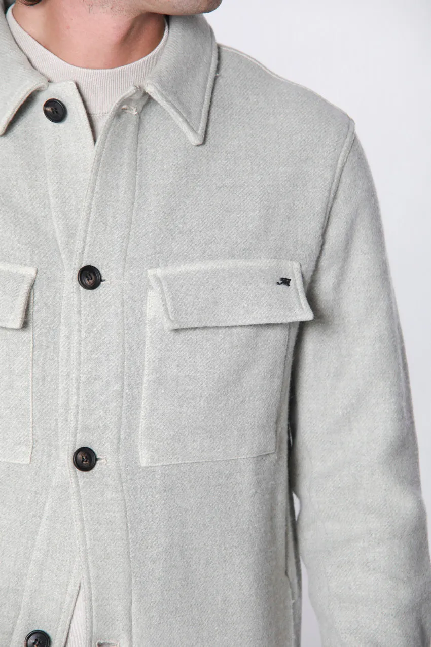 Steve man wool cloth overshirt with pockets sold by Mason's product image thumbnail 3