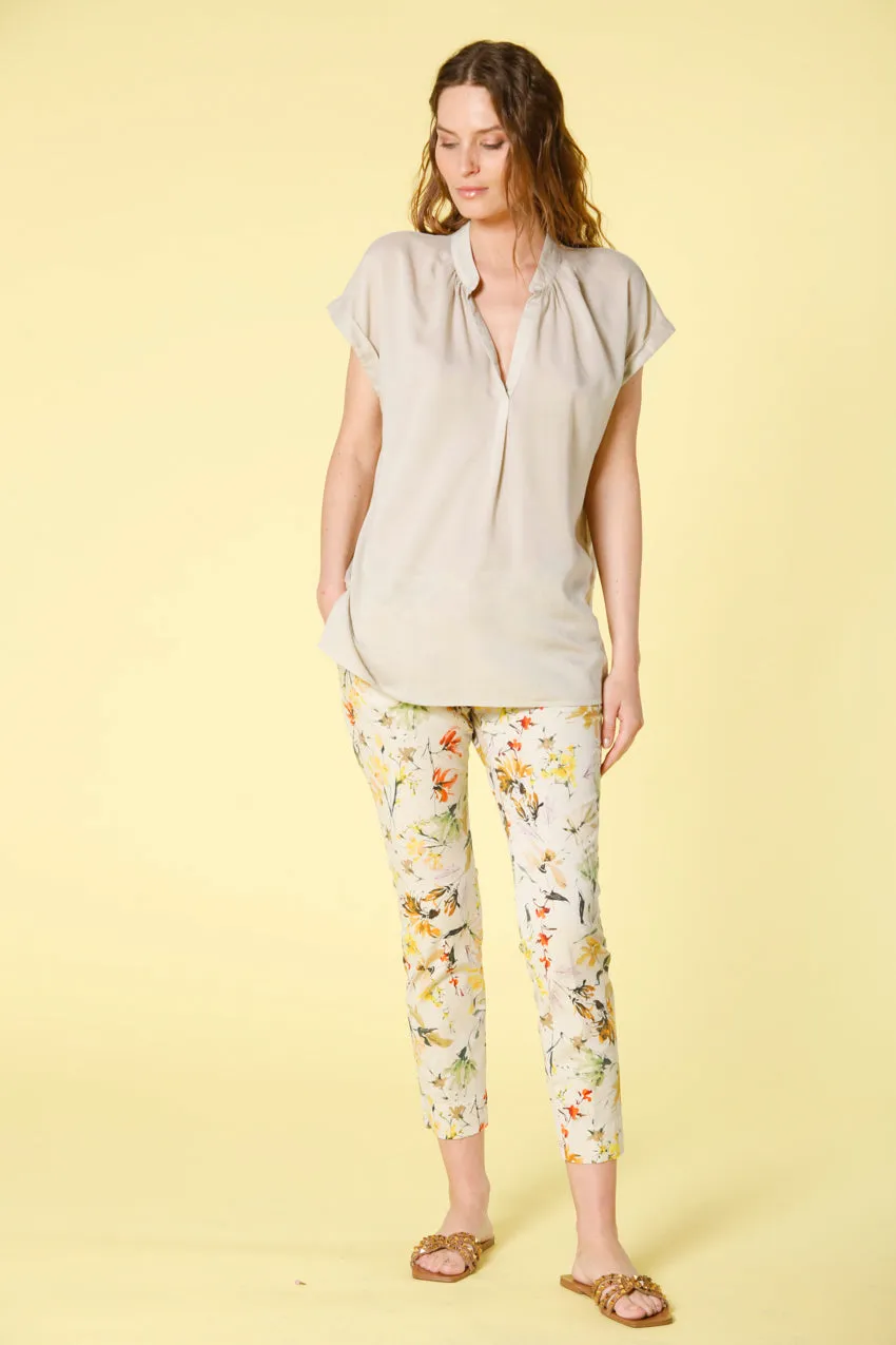 Adele MM woman's short sleeve shirt in tencel sold by Mason's product image thumbnail 3