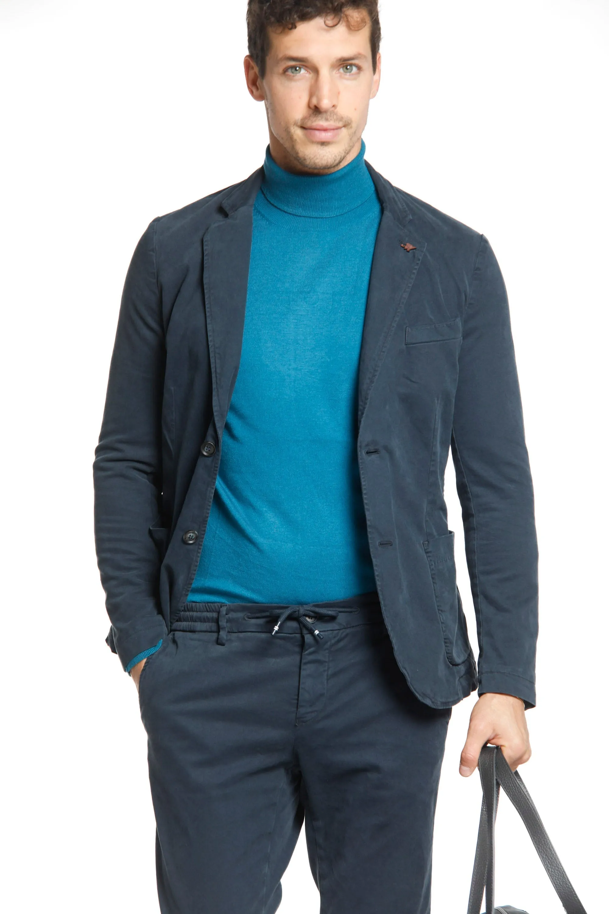 Da Vinci man cotton modal stretch blazer sold by Mason's