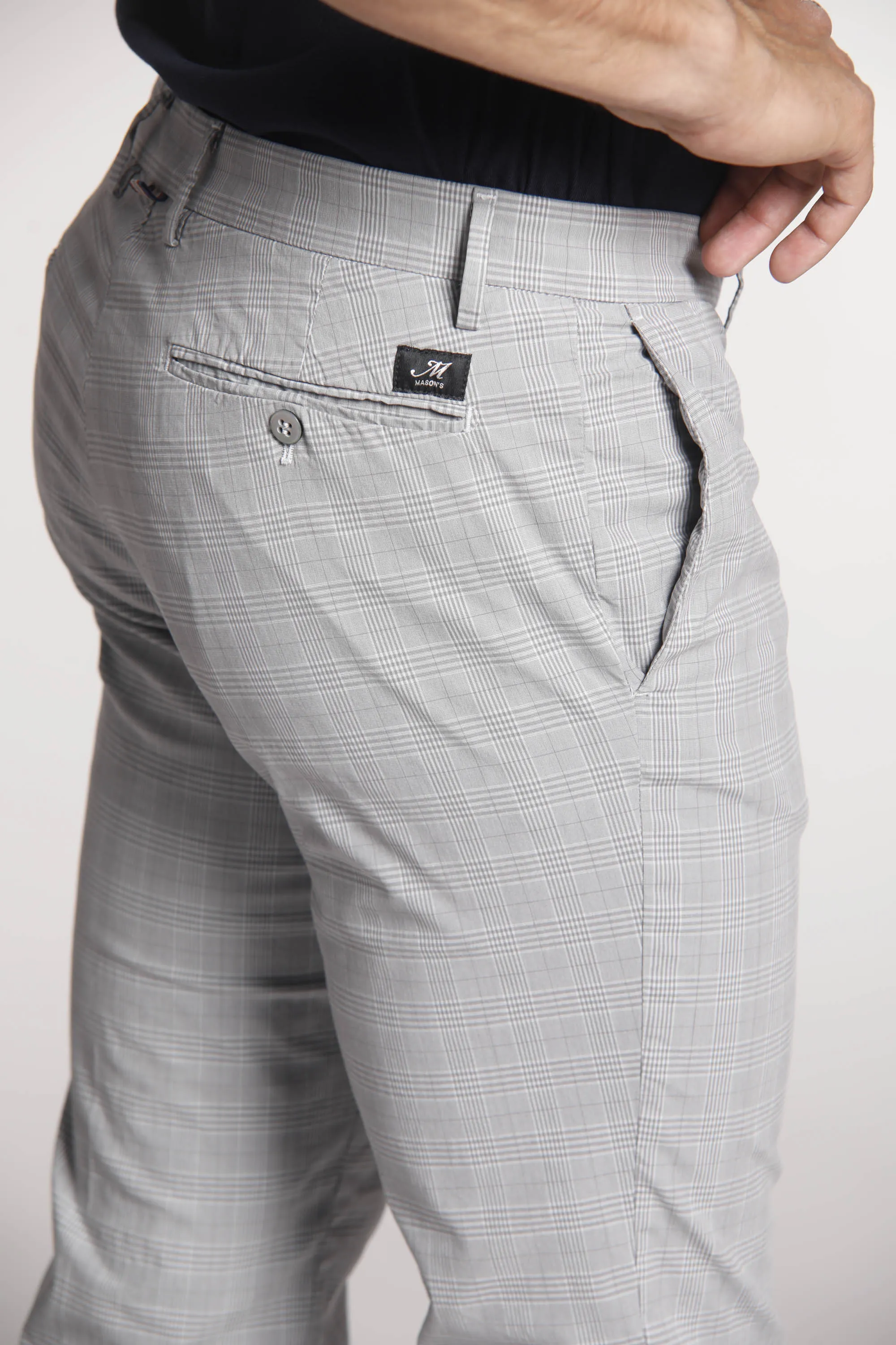 New York man chino pants in tencel and cotton with wales pattern regular sold by Mason's product image thumbnail 2