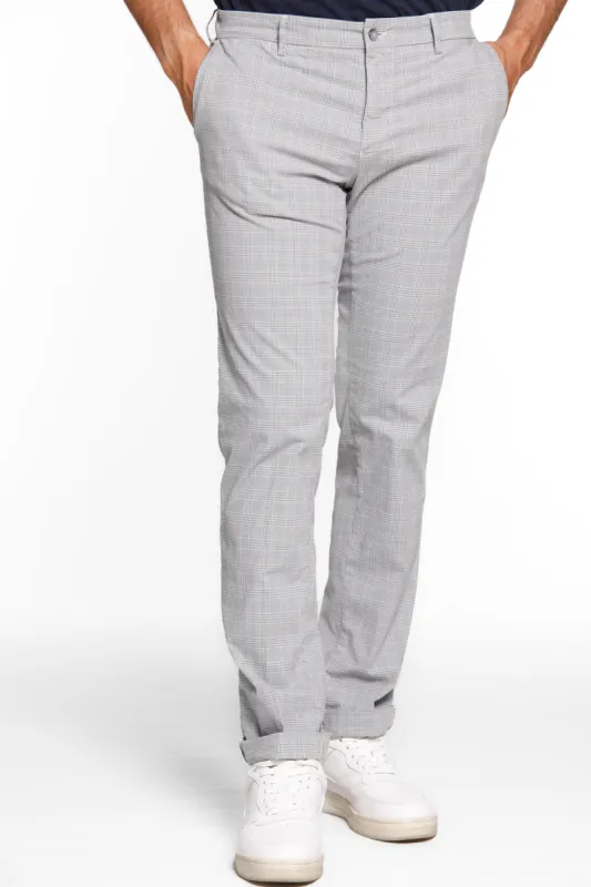 New York man chino pants in tencel and cotton with wales pattern regular sold by Mason's
