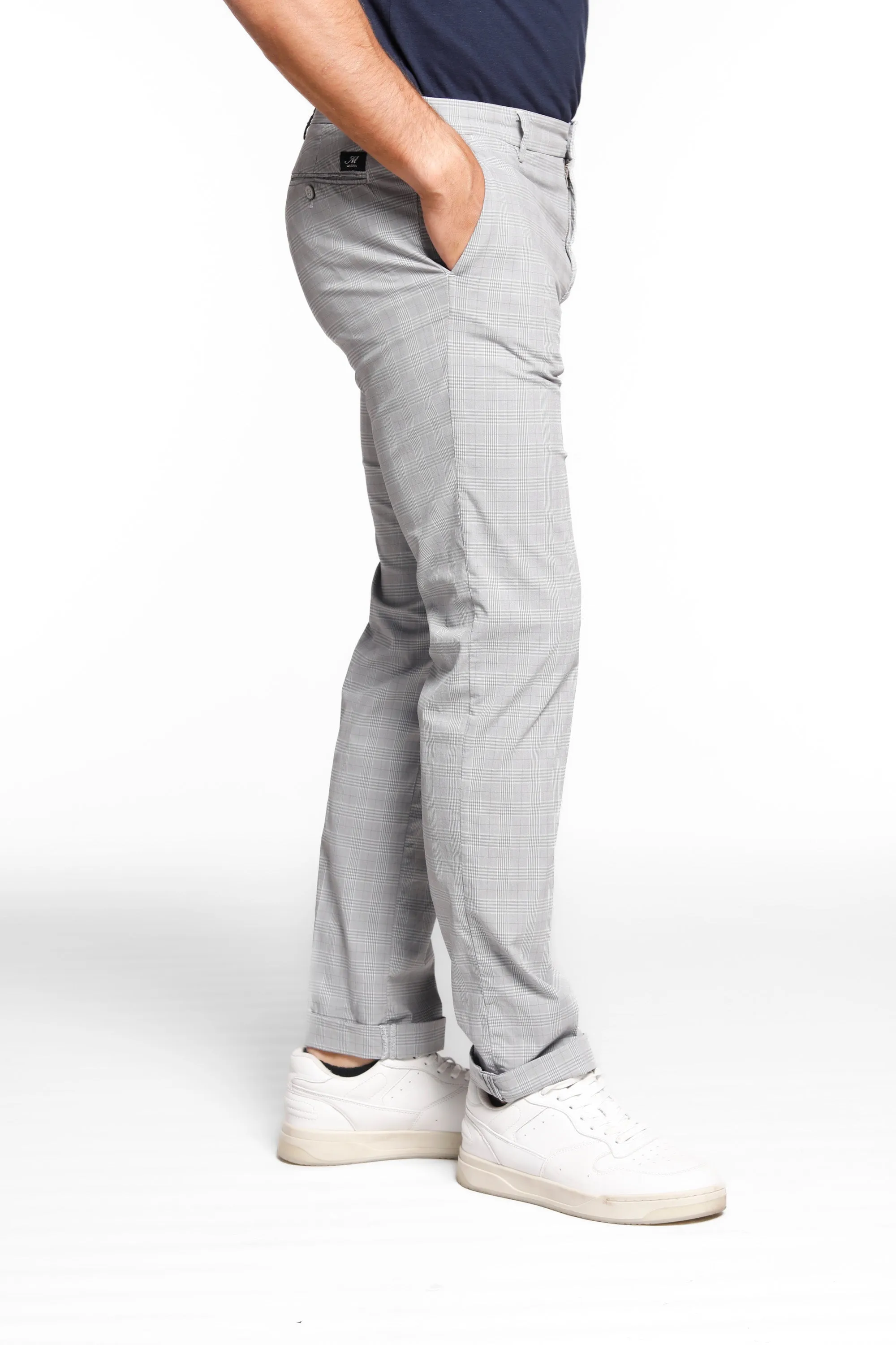 New York man chino pants in tencel and cotton with wales pattern regular sold by Mason's product image thumbnail 3