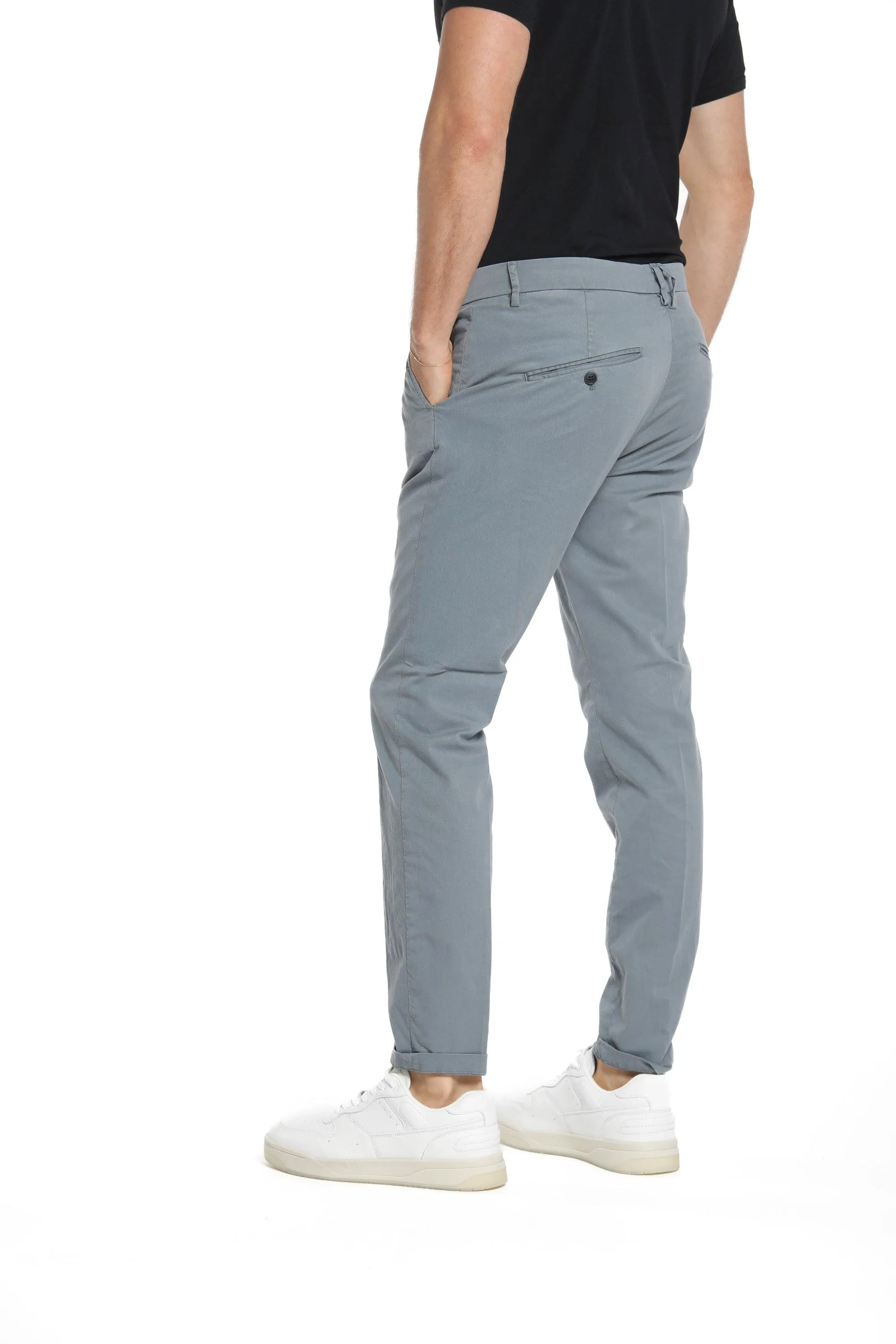 Osaka 1 Pinces man chino pants in cotton and tencel carrot fit sold by Mason's product image thumbnail 5