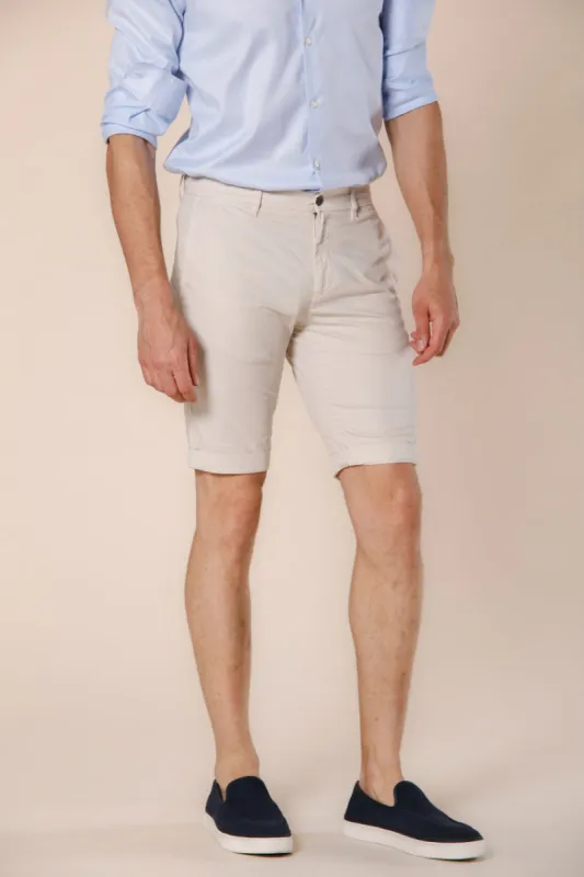 London men's chino bermuda in stretch gabardine regular fit ① sold by Mason's