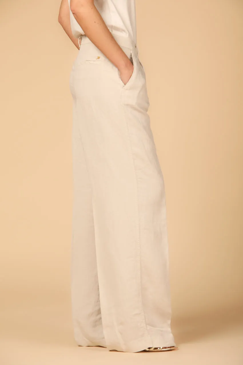 Ny Wide Pinces women's chino pants in tencel and linen straight sold by Mason's product image thumbnail 4