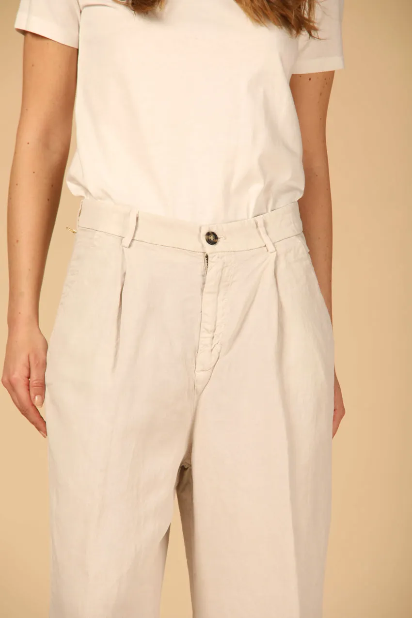 Ny Wide Pinces women's chino pants in tencel and linen straight sold by Mason's product image thumbnail 2