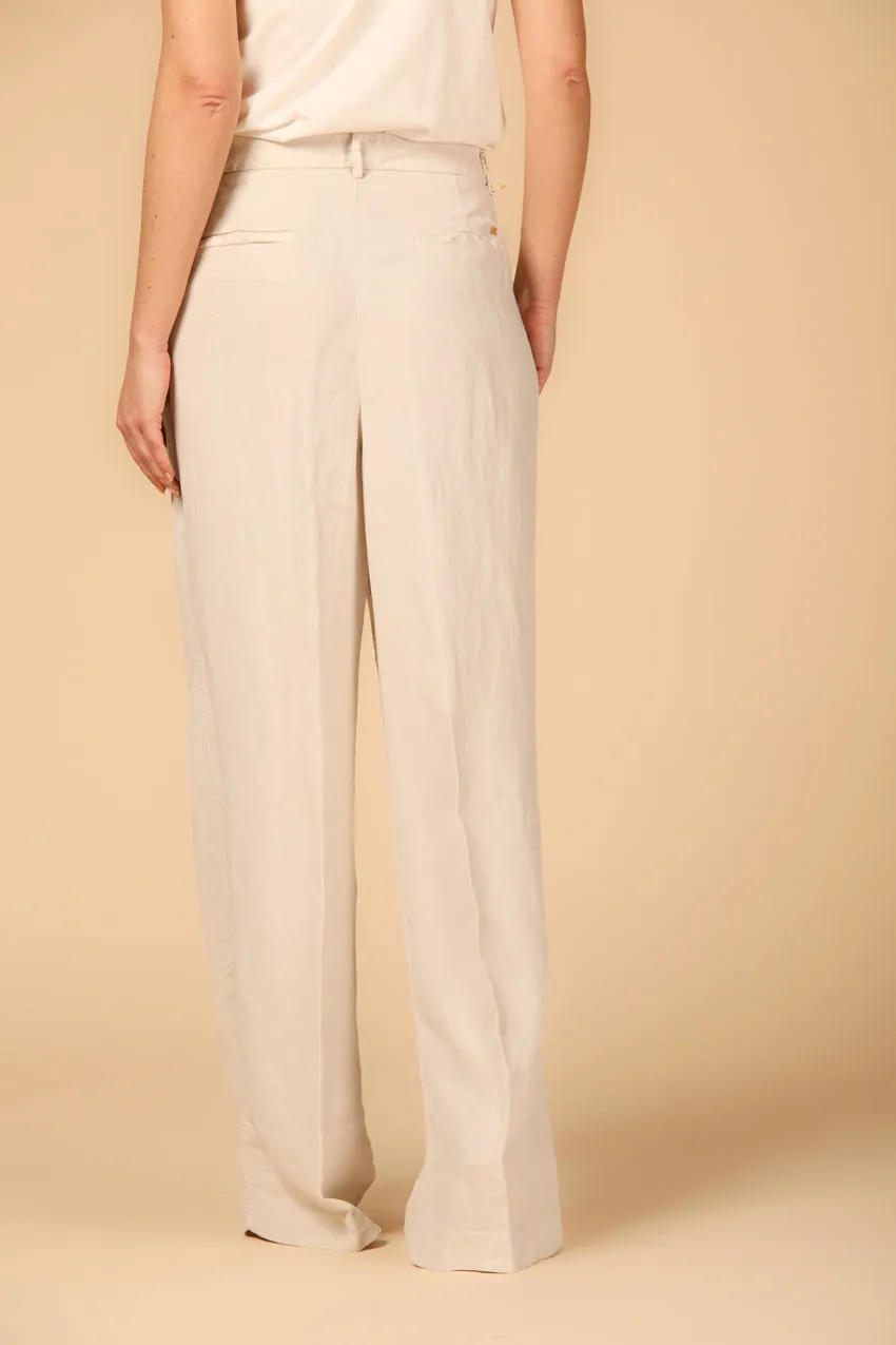 Ny Wide Pinces women's chino pants in tencel and linen straight sold by Mason's product image thumbnail 5