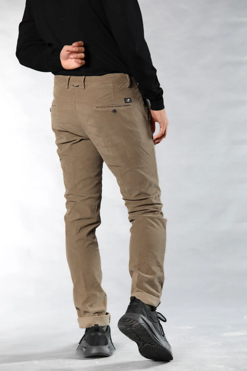 Torino Style man chino pants in velvet 1500 stripes slim ① sold by Mason's product image thumbnail 4