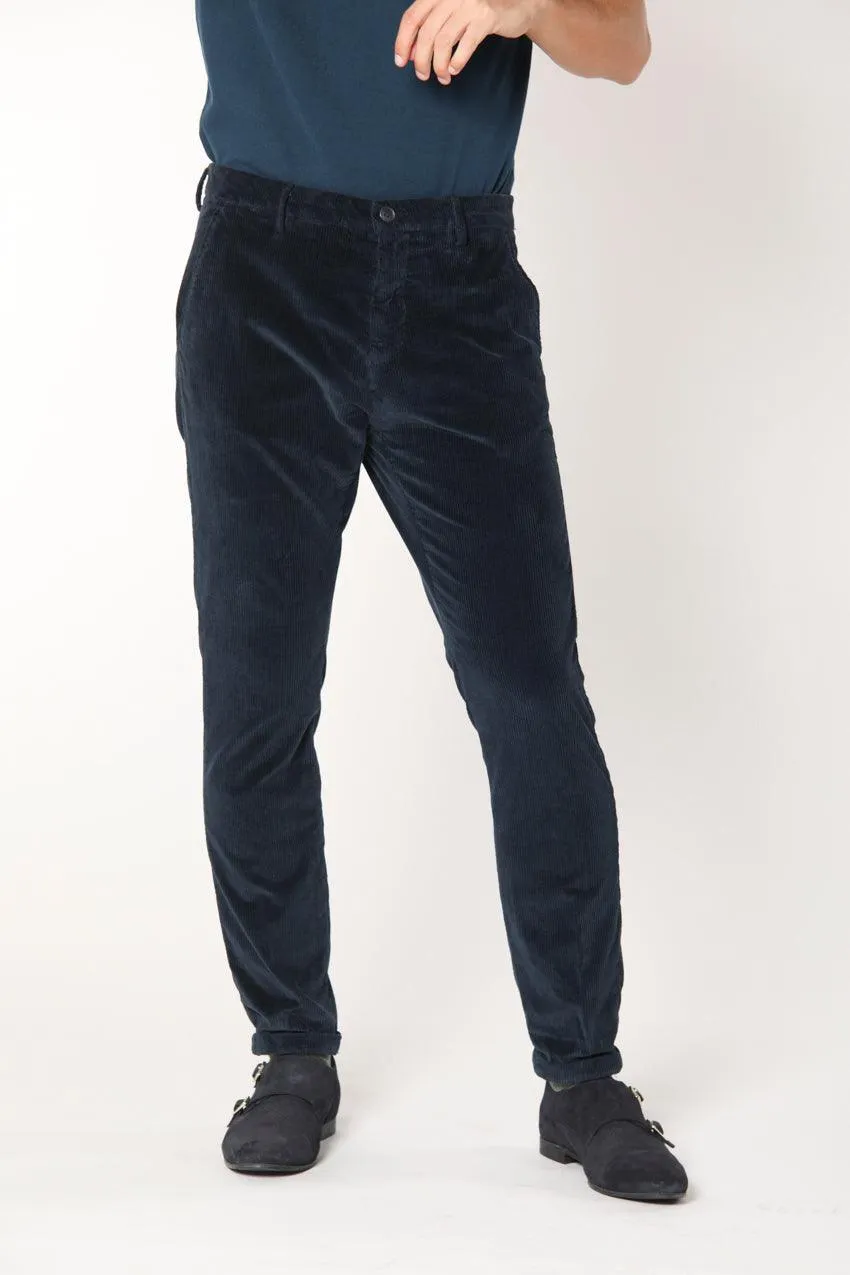 Osaka Style man chino pant in 500 striped velvet carrot fit sold by Mason's