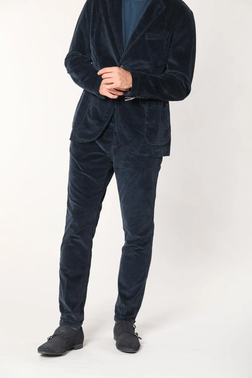 Osaka Style man chino pant in 500 striped velvet carrot fit sold by Mason's product image thumbnail 2