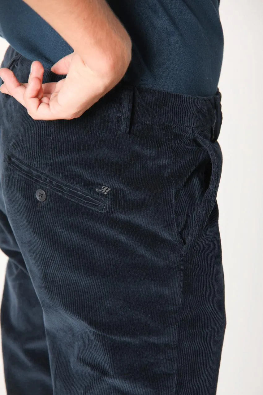 Osaka Style man chino pant in 500 striped velvet carrot fit sold by Mason's product image thumbnail 3