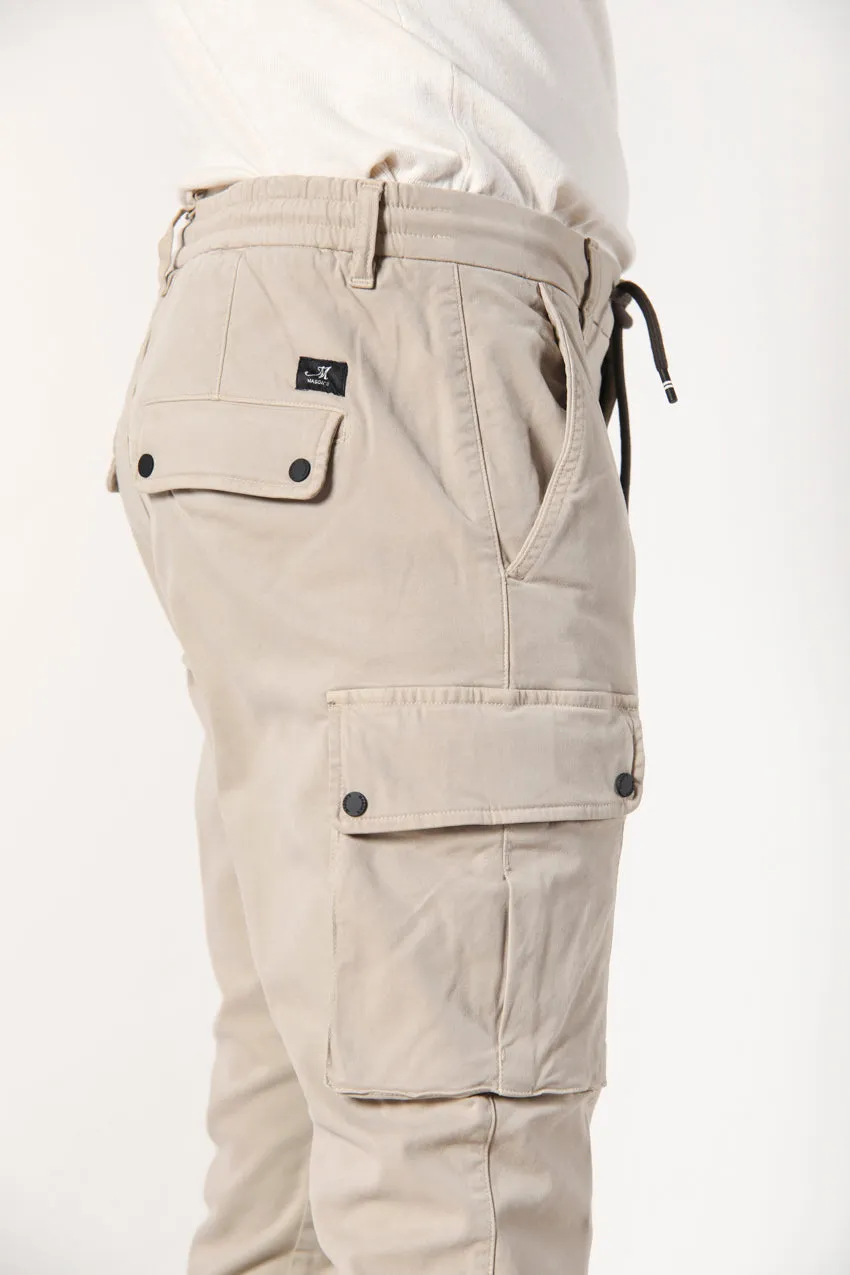 Chile Athleisure man cargo pant in gabardine carrot fit sold by Mason's product image thumbnail 2