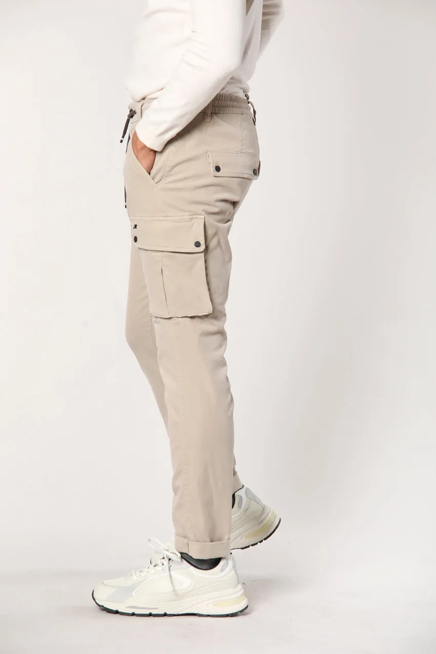 Chile Athleisure man cargo pant in gabardine carrot fit sold by Mason's product image thumbnail 3