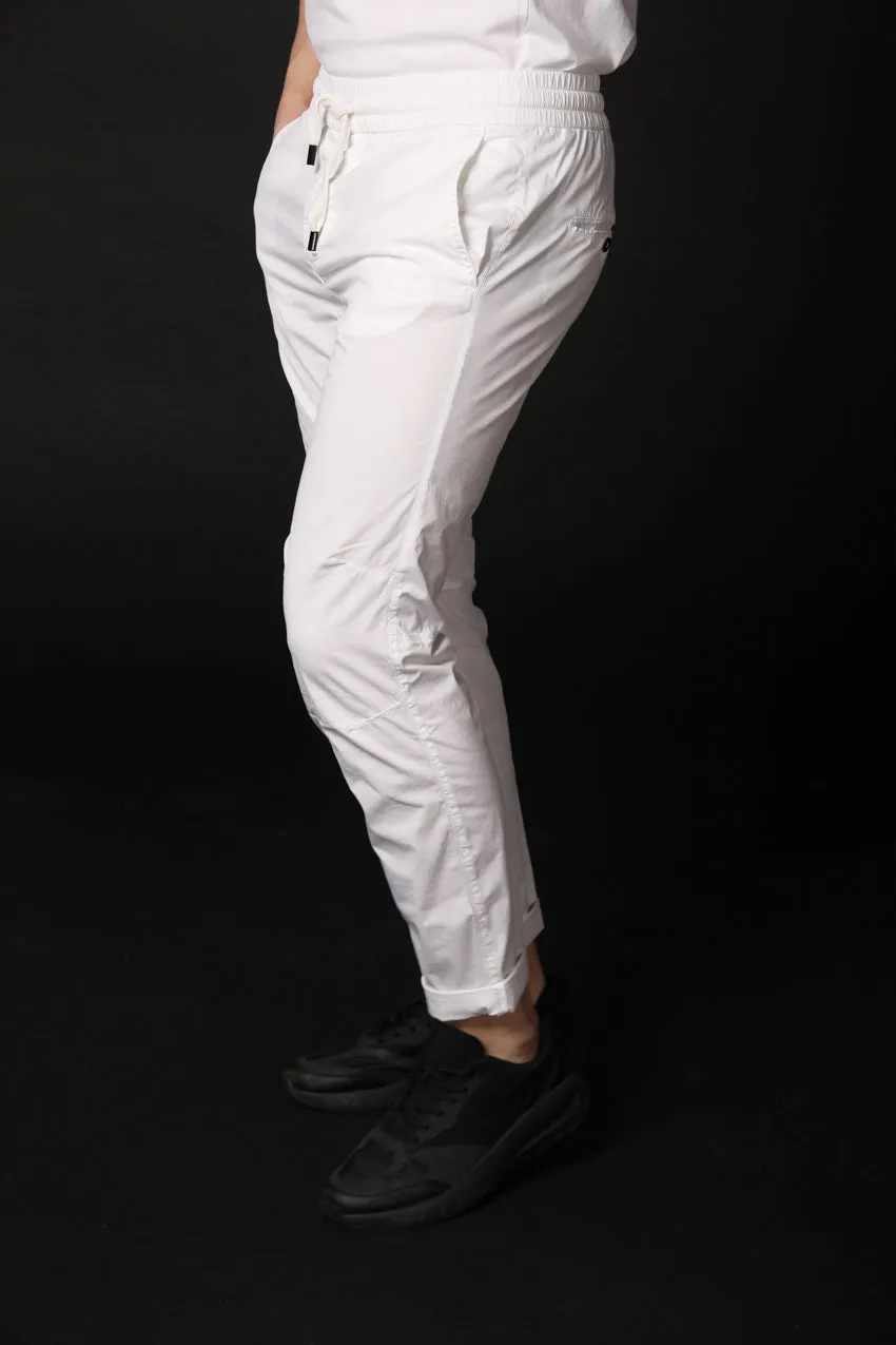 John men's chino pants in cotton and nylon logo edition carrot fit ① sold by Mason's product image thumbnail 2
