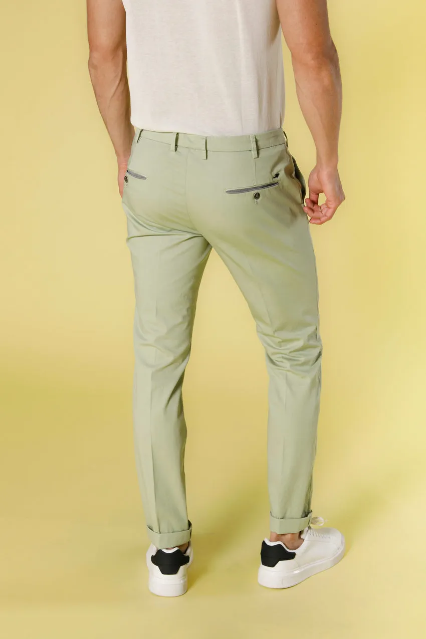 Torino Prestige men's chino pants in stretch satin with ribbons slim sold by Mason's product image thumbnail 4