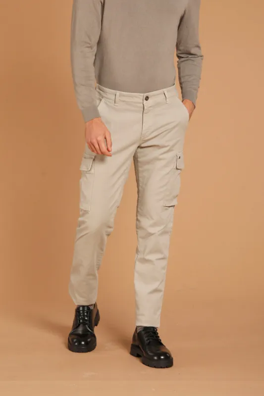 Chile men's cargo pants in gabardine extra slim fit ① sold by Mason's