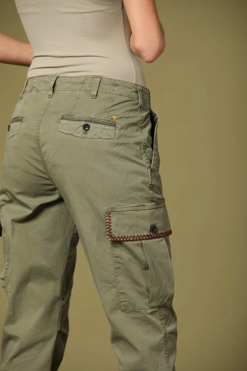 Judy Archivio women's cargo pants in cotton twill with embroidery relaxed sold by Mason's product image thumbnail 5