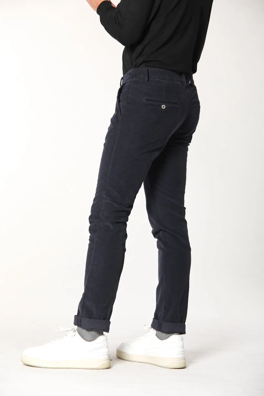 Torino Style man chino pants in velvet 1500 stripes slim ① sold by Mason's product image thumbnail 3