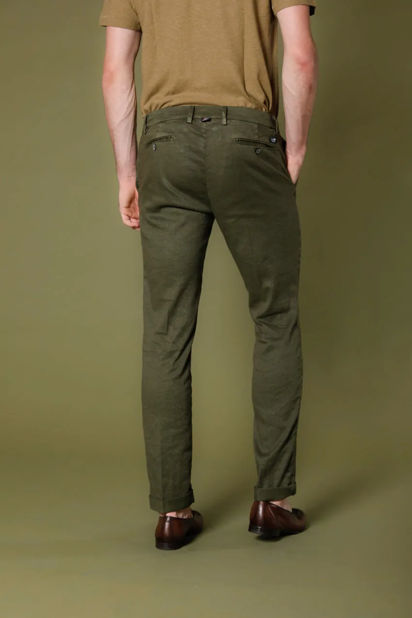 New York men's chino pants in cotton and linen regular sold by Mason's product image thumbnail 5